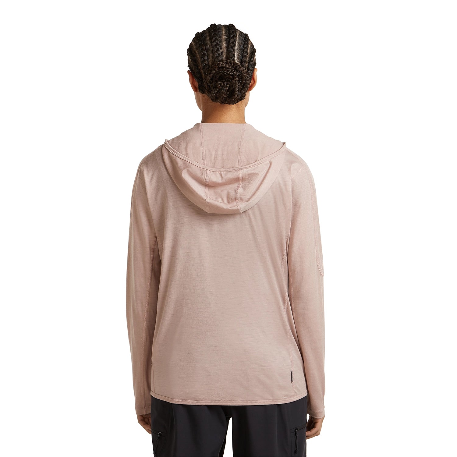 Icebreaker Women's 150 MerinoFine Ace Long Sleeve Zip Hoodie - Pink Quartz — view 3
