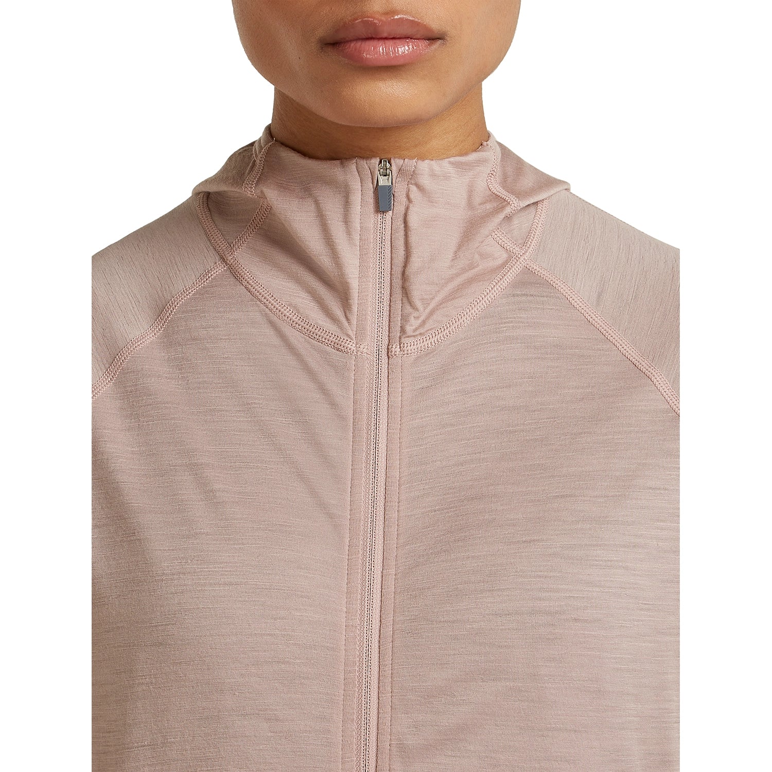 Icebreaker Women's 150 MerinoFine Ace Long Sleeve Zip Hoodie - Pink Quartz — view 5