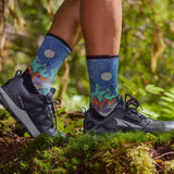 Smartwool Women's Trail Run Targeted Cushion Mountain Print Crew Socks — view 3