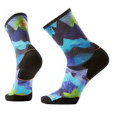 Smartwool Unisex Trail Run Targeted Cushion Crew Socks - Summit Sector Print