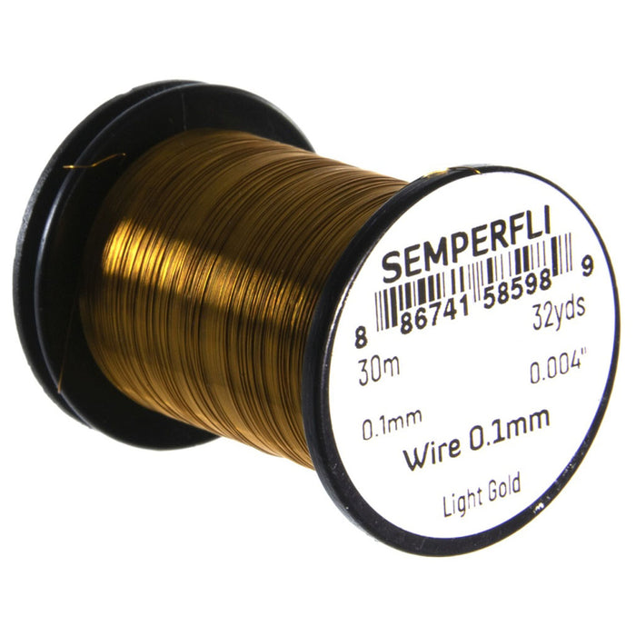 Semperfli Wire 0.1mm light gold 1