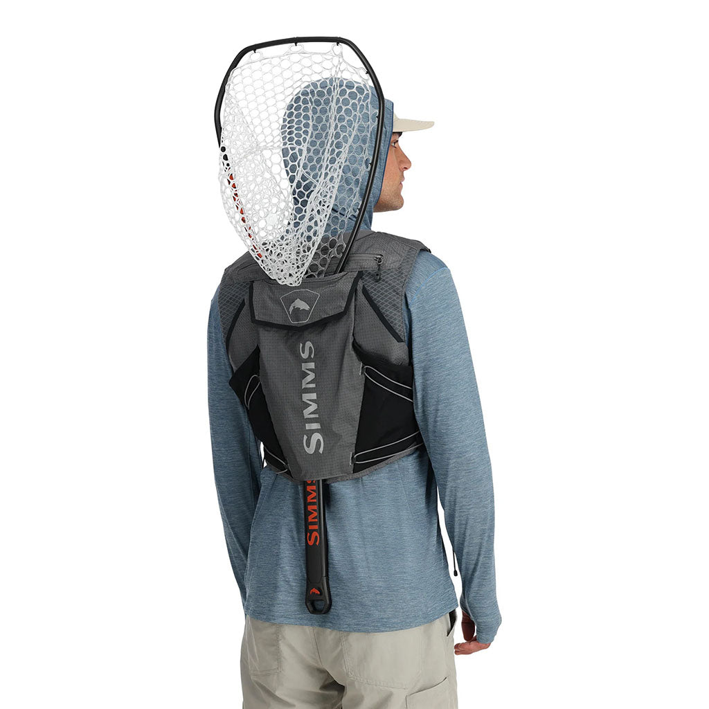 Simms Flyweight Vest smoke model with net