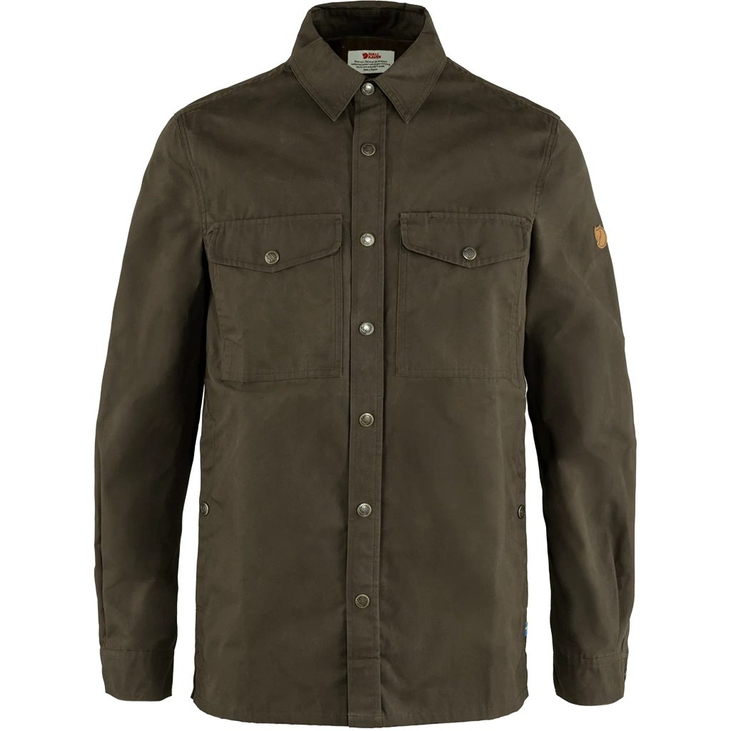 Fjallraven Men's Singi Long Sleeve Overshirt Dark Olive