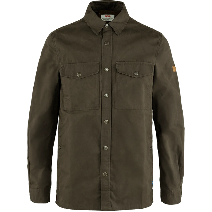Fjallraven Men's Singi Long Sleeve Overshirt Dark Olive