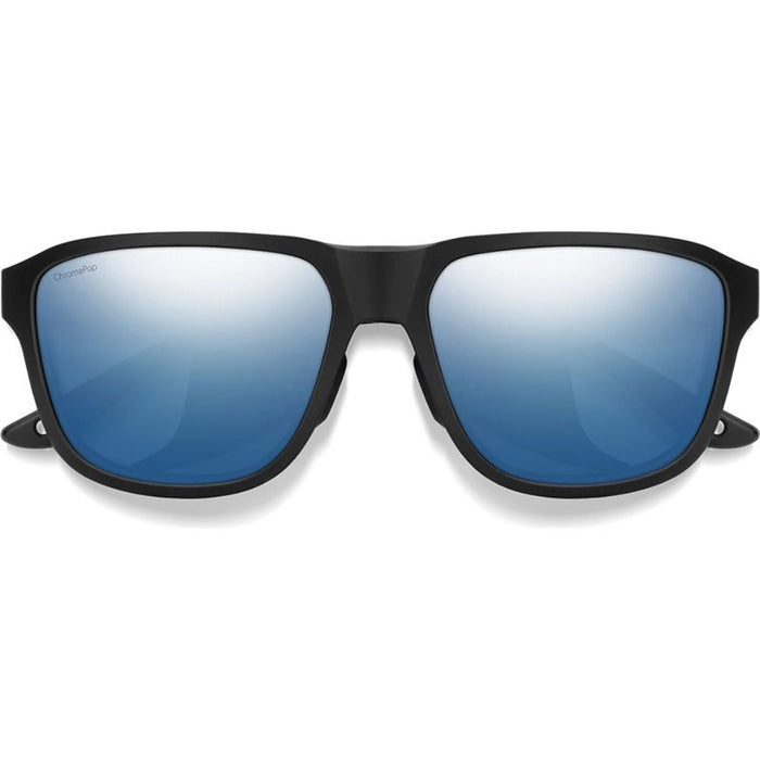 Smith Embark Sunglasses - Matte Black Frame - ChromaPop Glacier Photochromic Copper Blue Mirror Detail 1