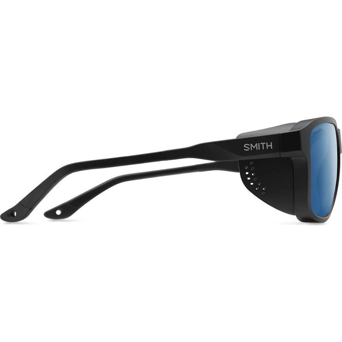 Smith Embark Sunglasses - Matte Black Frame - ChromaPop Glacier Photochromic Copper Blue Mirror Detail 2