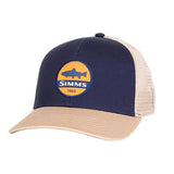 Simms Trout Patch Trucker Hat navy
