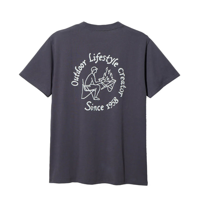 Snow Peak Camping Club T-Shirt charcoal back
