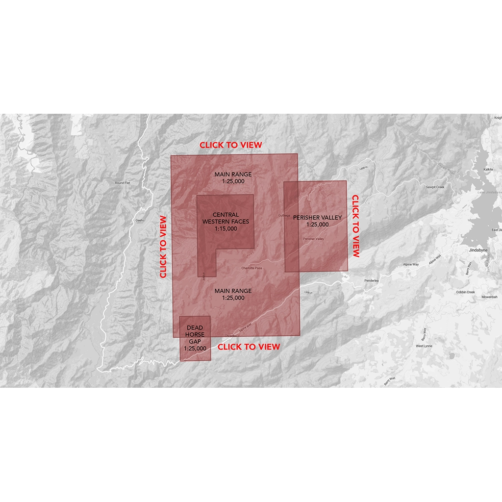 Topograph Snowy Mountains Map - Second Edition — view 6