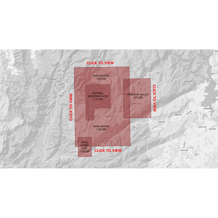 Topograph Snowy Mountains Map - Second Edition