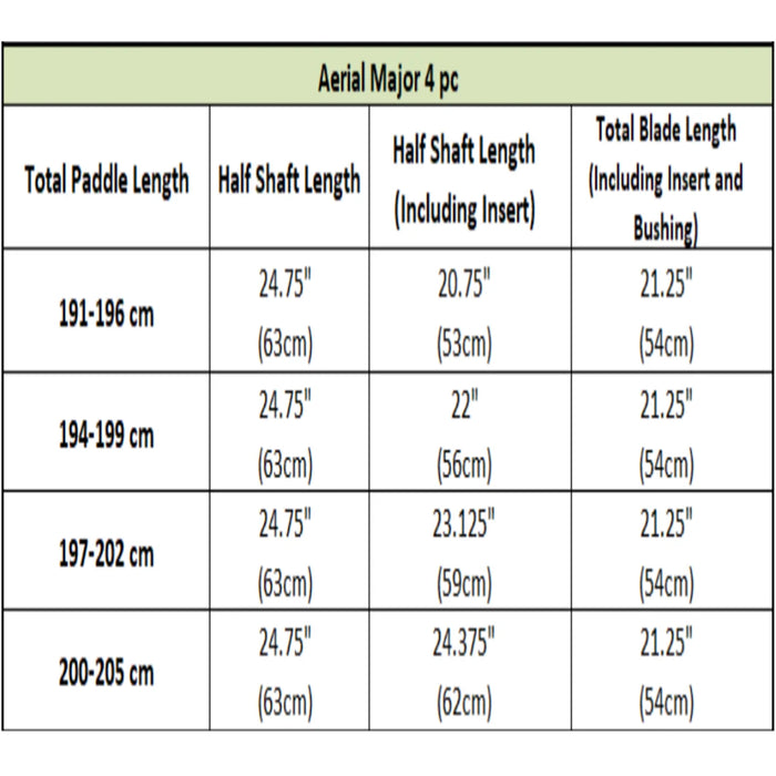Aqua Bound Aerial Major Carbon Versa-Lok Crankshaft 4pc