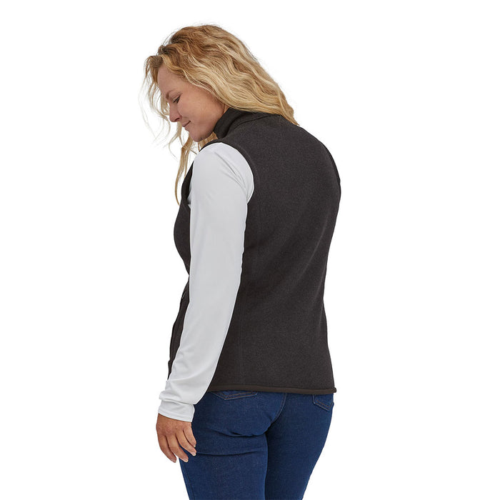 Patagonia Women's Better Sweater Vest BLK model 1 back