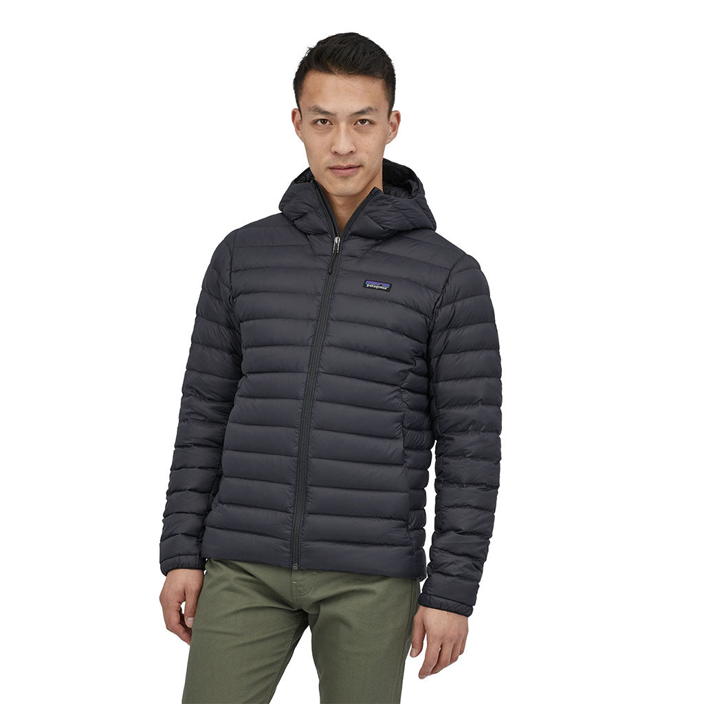 Patagonia Men's Down Sweater Hoody BLK model front