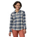Patagonia Women's Long-Sleeved Organic Cotton Midweight Fjord Flannel Shirt - ICDY Detail 1