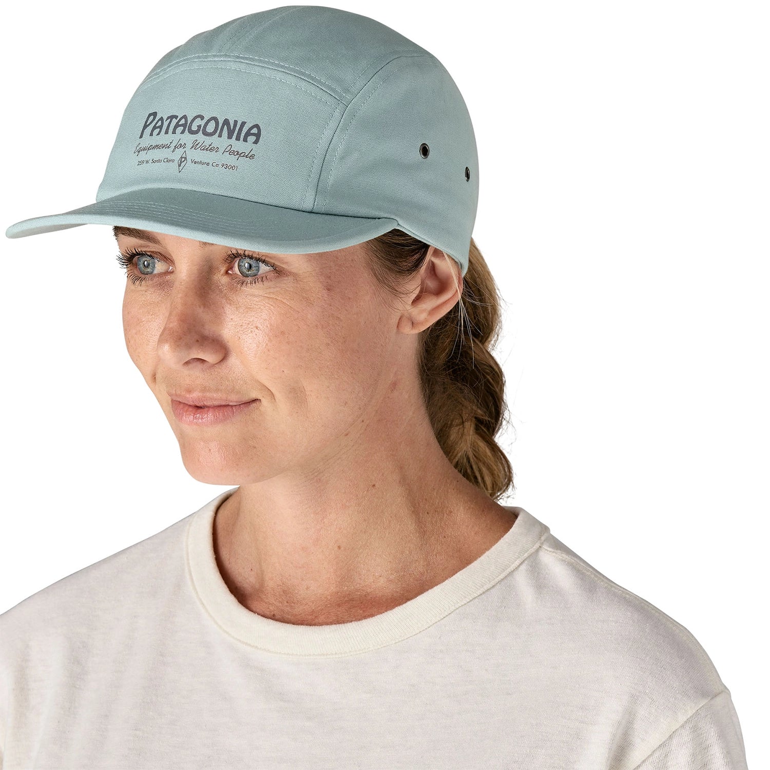 Patagonia Graphic Maclure Hat - Fitz Roy Massif: Snowmelt Blue — view 4