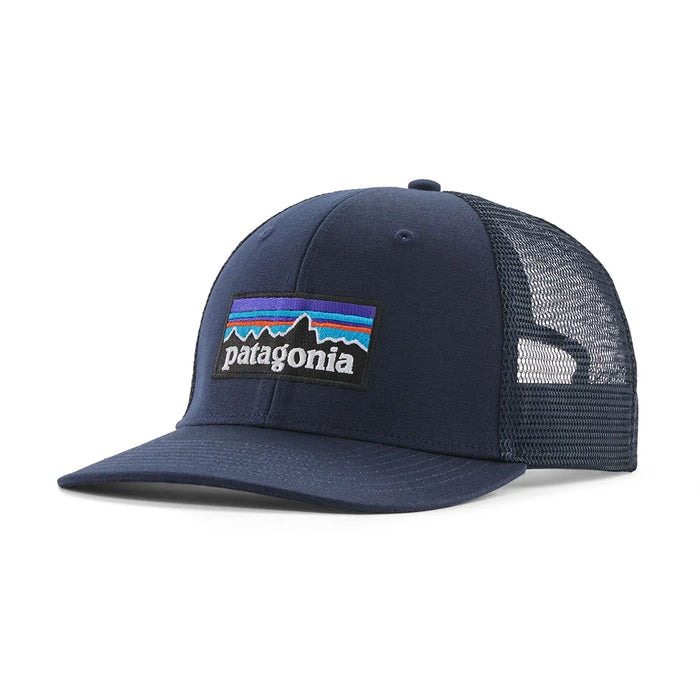 Patagonia P-6 Logo Trucker Hat New Navy hero