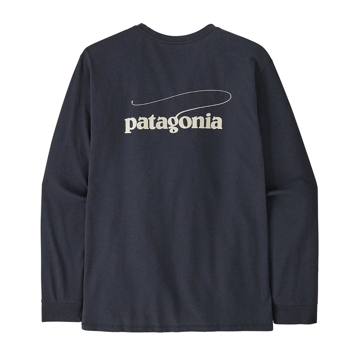 Patagonia Men's Long Sleeve Casting Logo Responsibili-Tee - 37819_SMDB Back