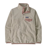 Patagonia Women's Lightweight Synchilla Snap-T Pullover - Oatmeal Heather w/Moonrise Taupe