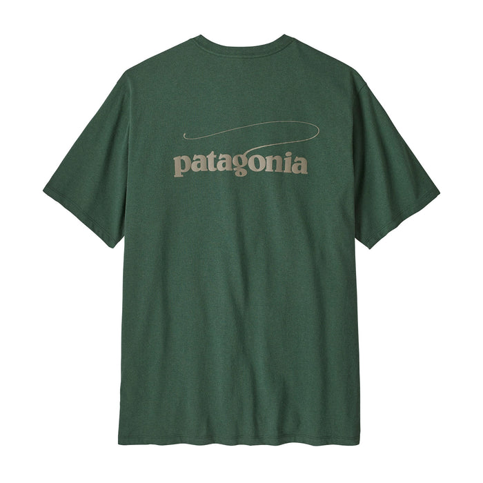 Patagonia Men's Casting Logo Responsibili-Tee - Canopy Green