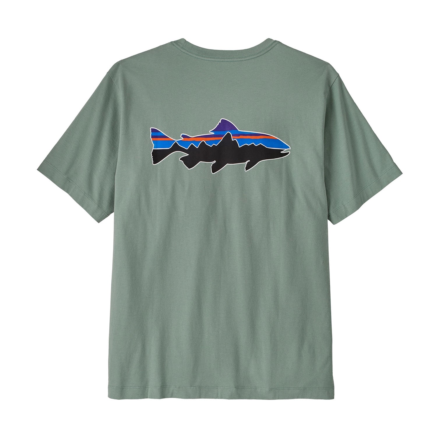 Patagonia Men's Fitz Roy Trout T-Shirt - Cover Green