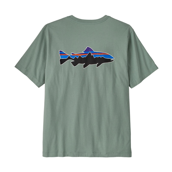 Patagonia Men's Fitz Roy Trout T-Shirt - Cover Green
