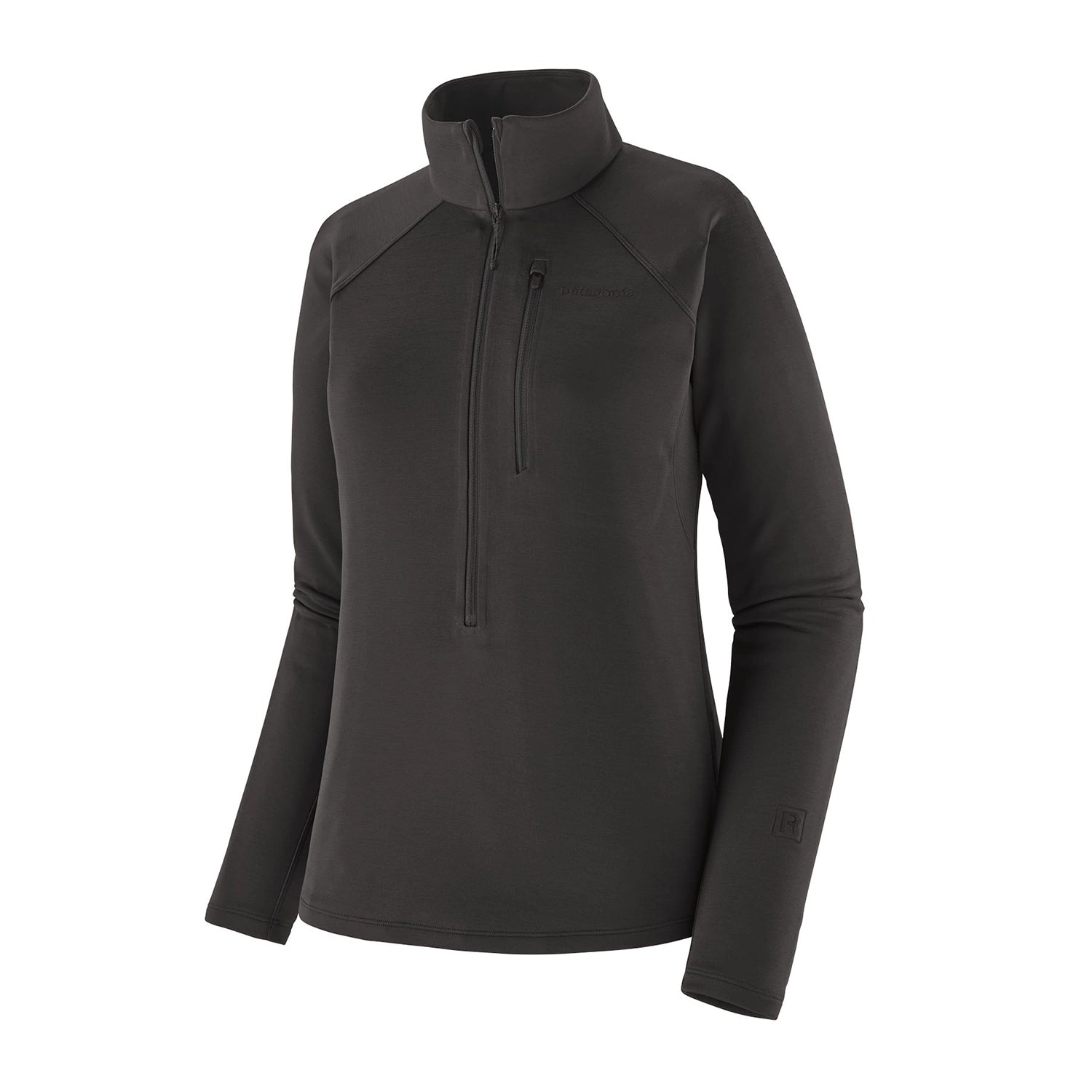 Patagonia Women's R1 Ultralight 1/2-Zip - Black