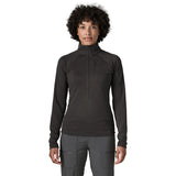 Patagonia Women's R1 Ultralight 1/2-Zip - Black — view 2