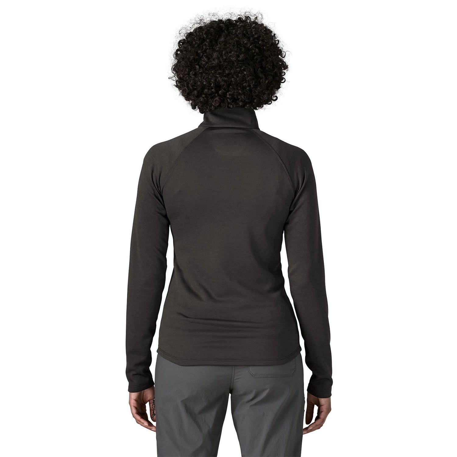 Patagonia Women's R1 Ultralight 1/2-Zip - Black — view 3