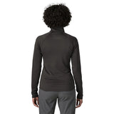 Patagonia Women's R1 Ultralight 1/2-Zip - Black — view 3