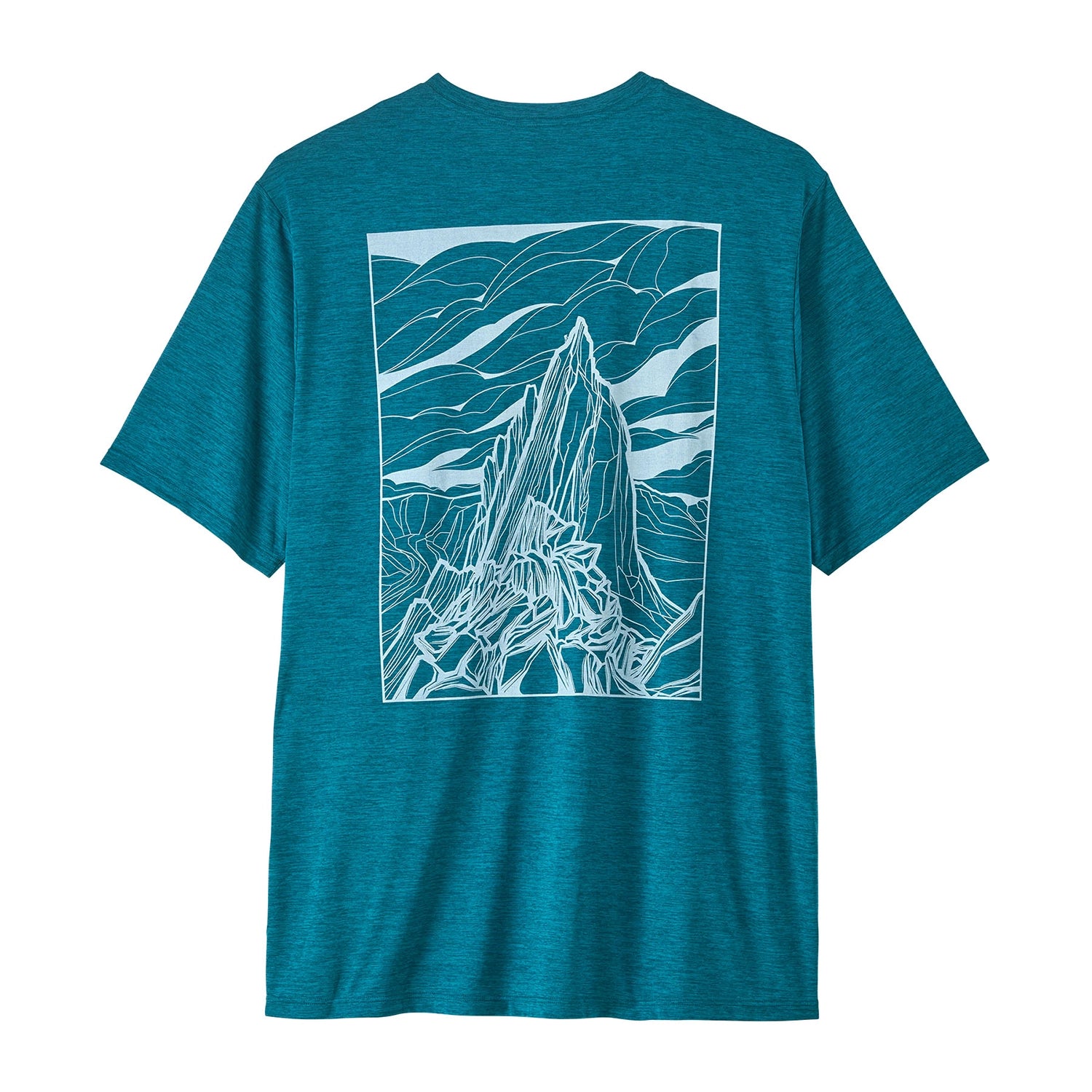 Patagonia Men's Cap Cool Daily Shirt - Cloud Crag - Glacial Blue / Light Glacial Blue X-Dye