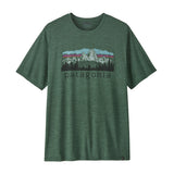 Patagonia Men's Cap Cool Daily Shirt - Fitz Roy Foothills - Canopy Green / Light Canopy Green X-Dye