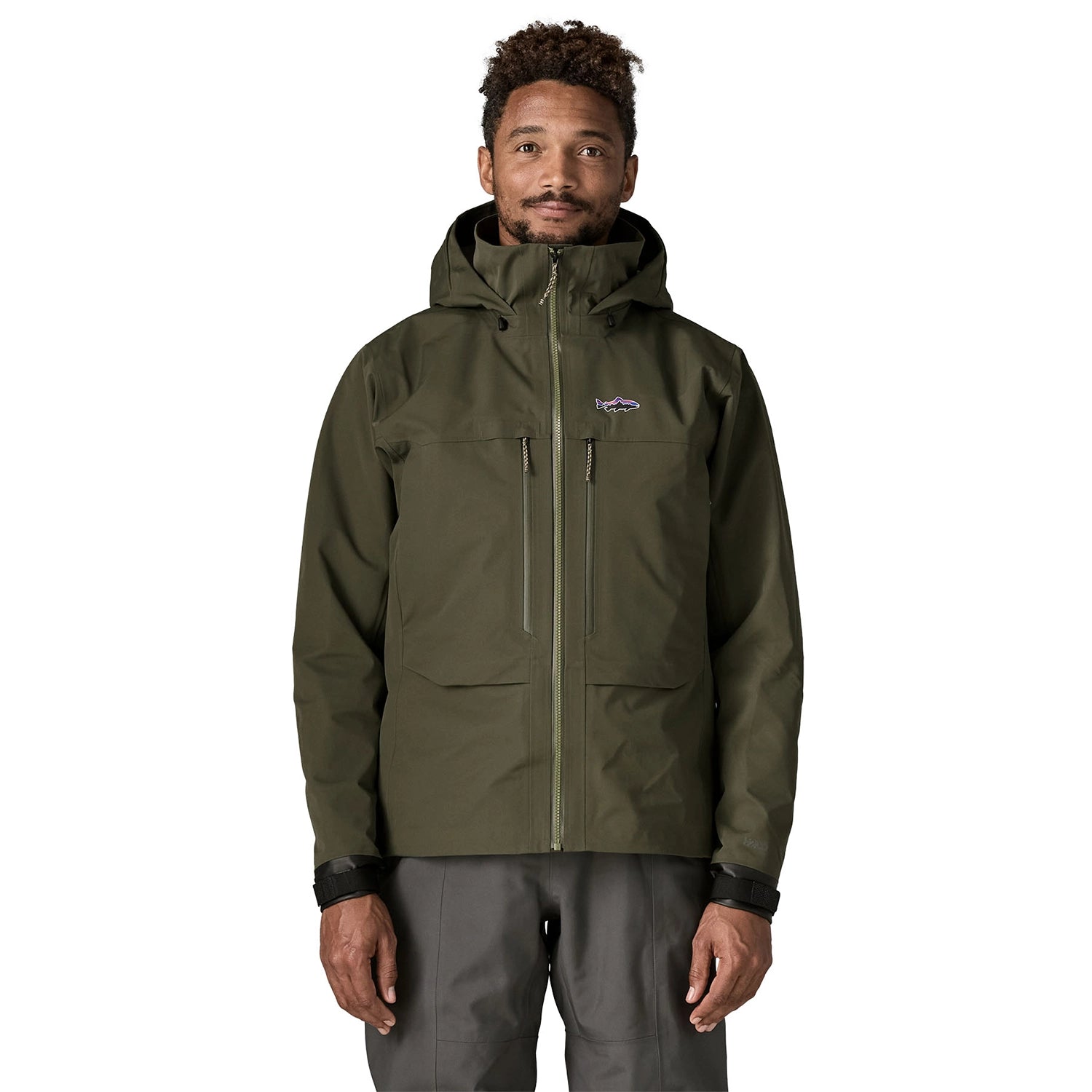 Patagonia Men's Swiftcurrent Wading Jacket - Pine Needle Green — view 2
