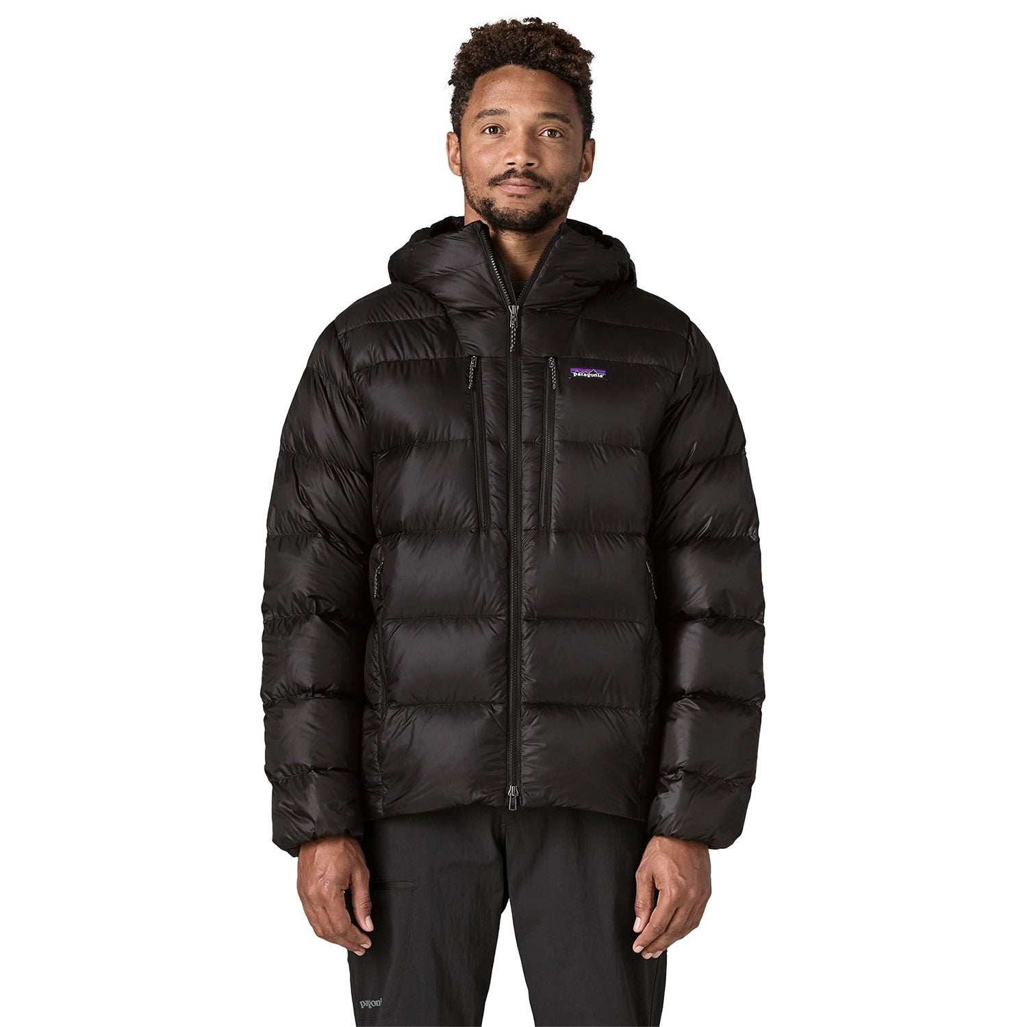 Patagonia Men's Fitz Roy Down Hoody - Black — view 2