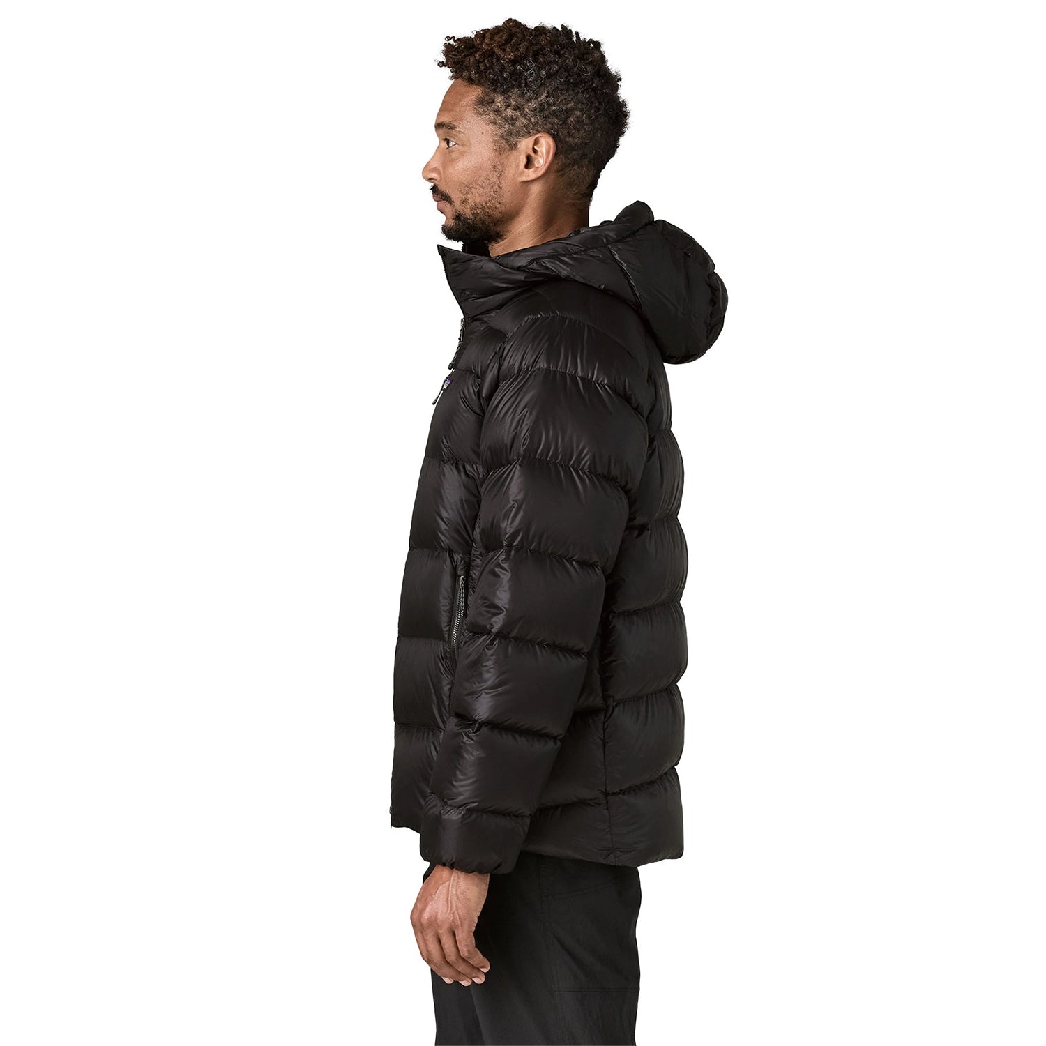 Patagonia Men's Fitz Roy Down Hoody - Black — view 4