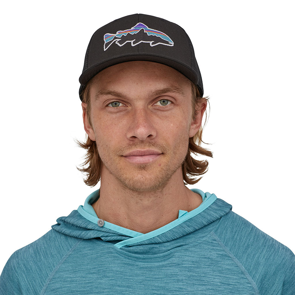 Patagonia Fitz Roy Trout Trucker Hat BLK model front