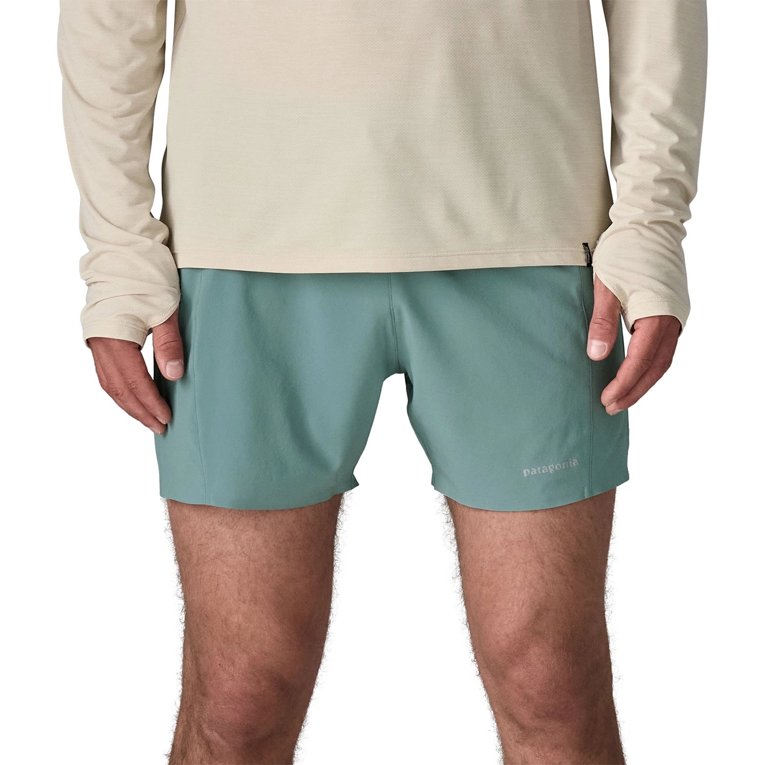 Patagonia Men's Strider Pro Shorts - 5 in. - Blue Sage — view 3