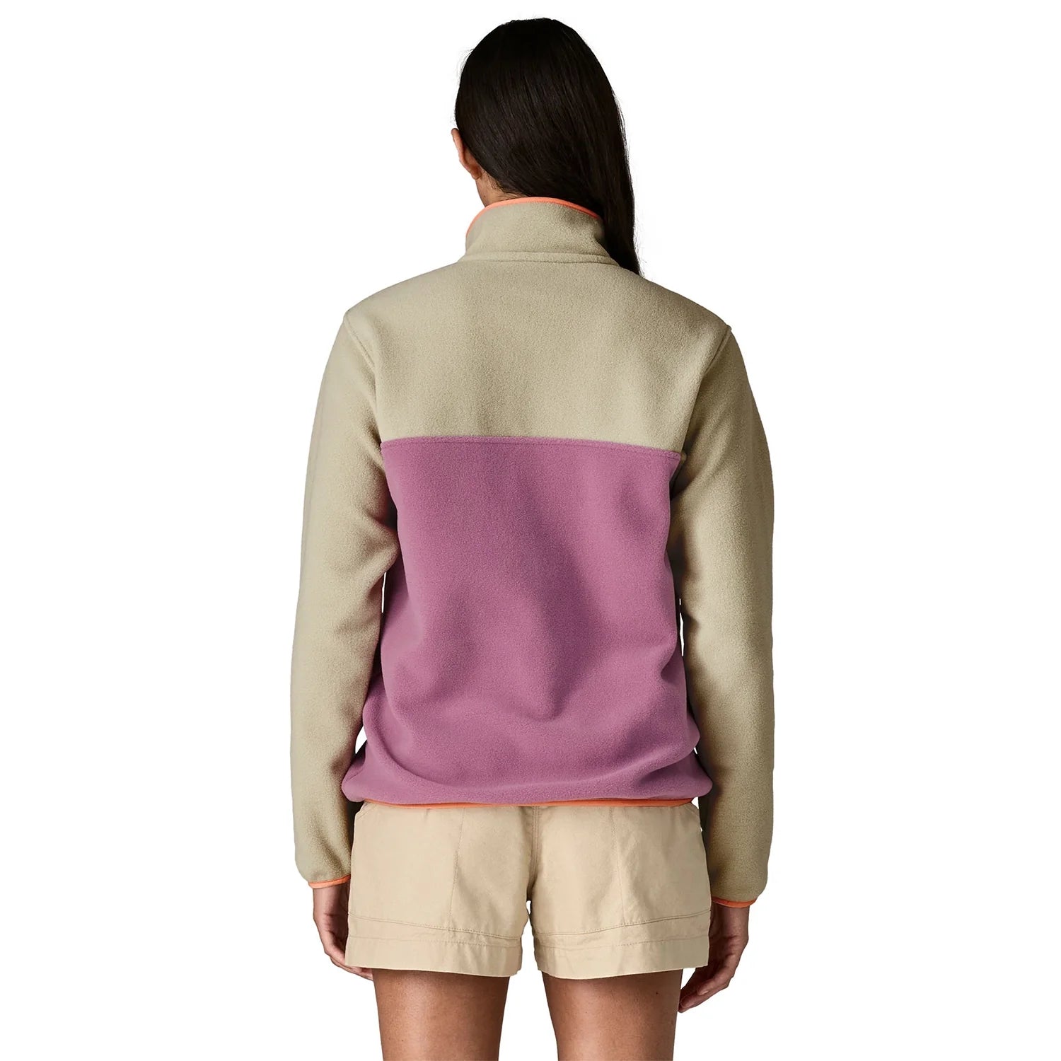 Patagonia Women's Lightweight Synch Snap-T Fleece Pullover Light Violet detail 2