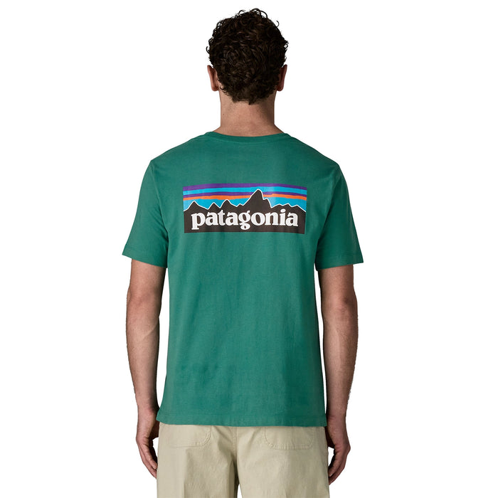 Patagonia Men's P-6 Logo T-Shirt - Gem Green — view 3