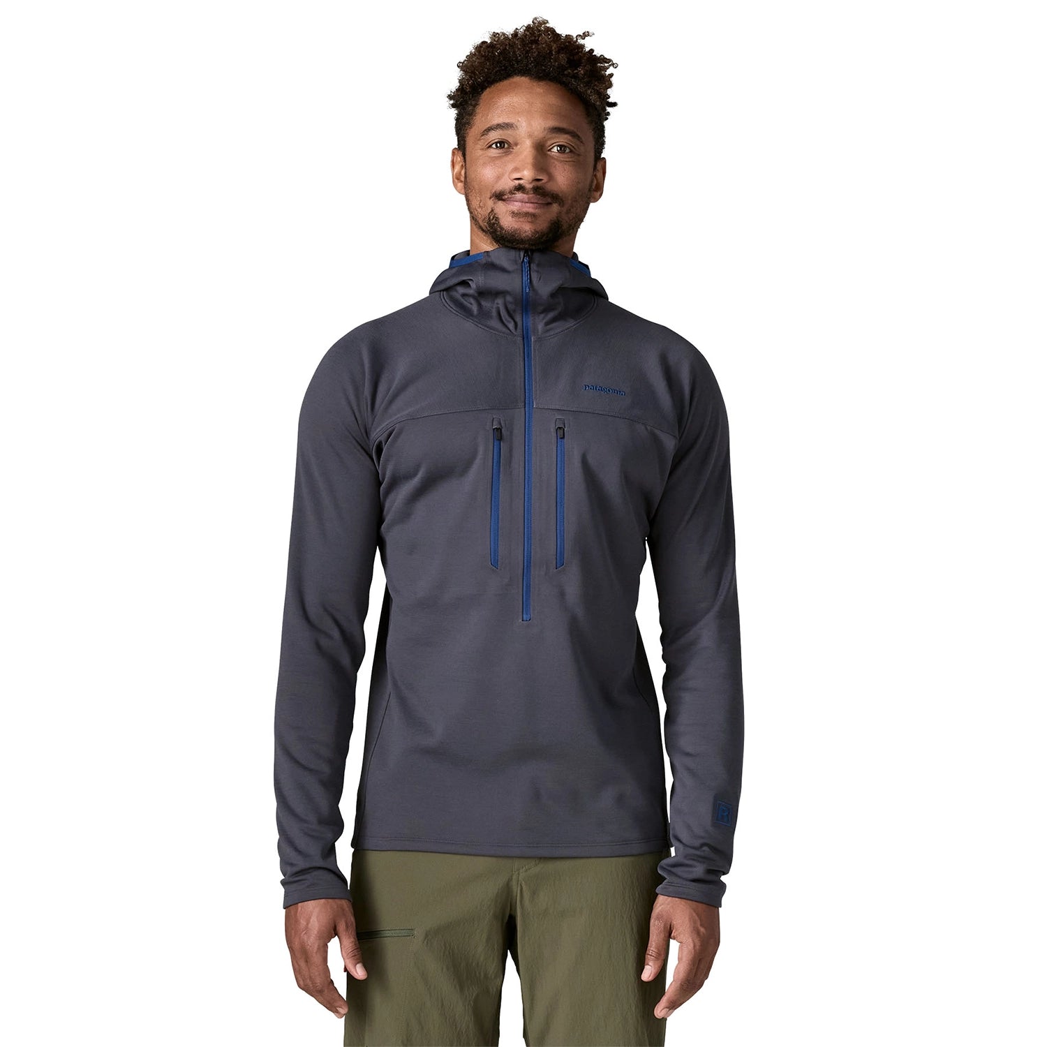 Patagonia Men's R1 Ultralight Hoody - Smolder Blue — view 2