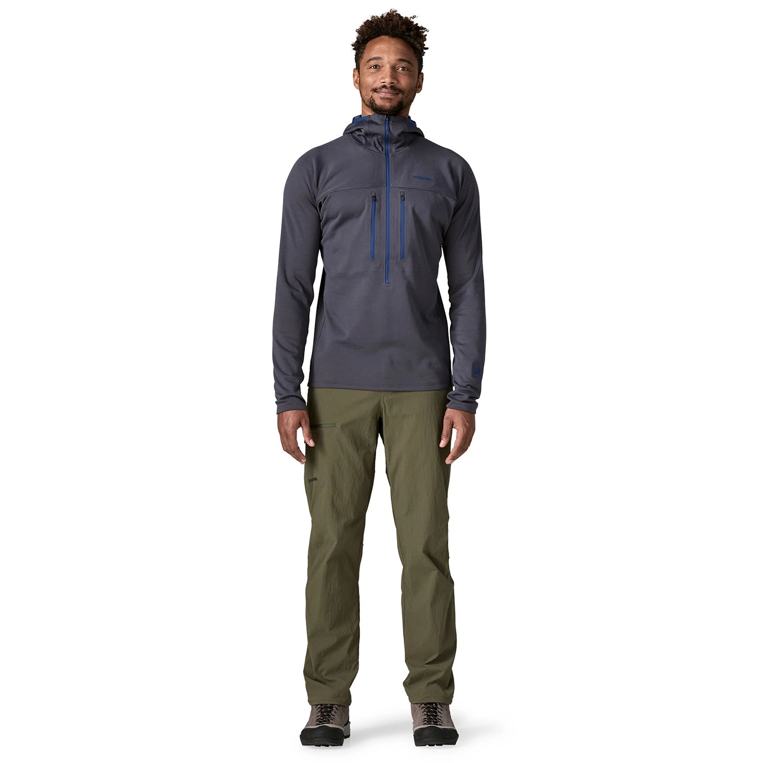 Patagonia Men's R1 Ultralight Hoody - Smolder Blue — view 4