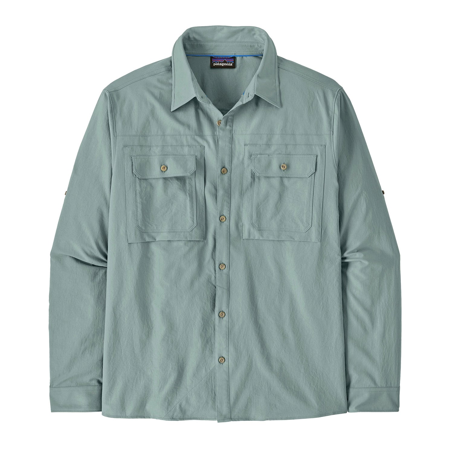 Patagonia Men's Long Sleeve Self-Guided Sun Shirt - Blue Sage