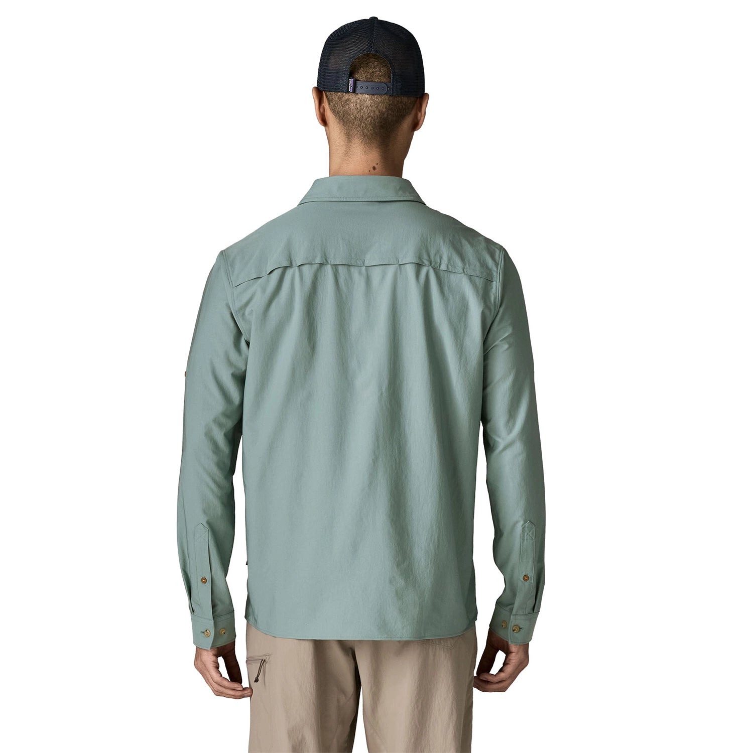 Patagonia Men's Long Sleeve Self-Guided Sun Shirt - Blue Sage — view 3