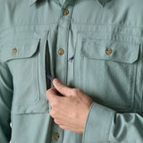 Patagonia Men's Long Sleeve Self-Guided Sun Shirt - Blue Sage — view 5