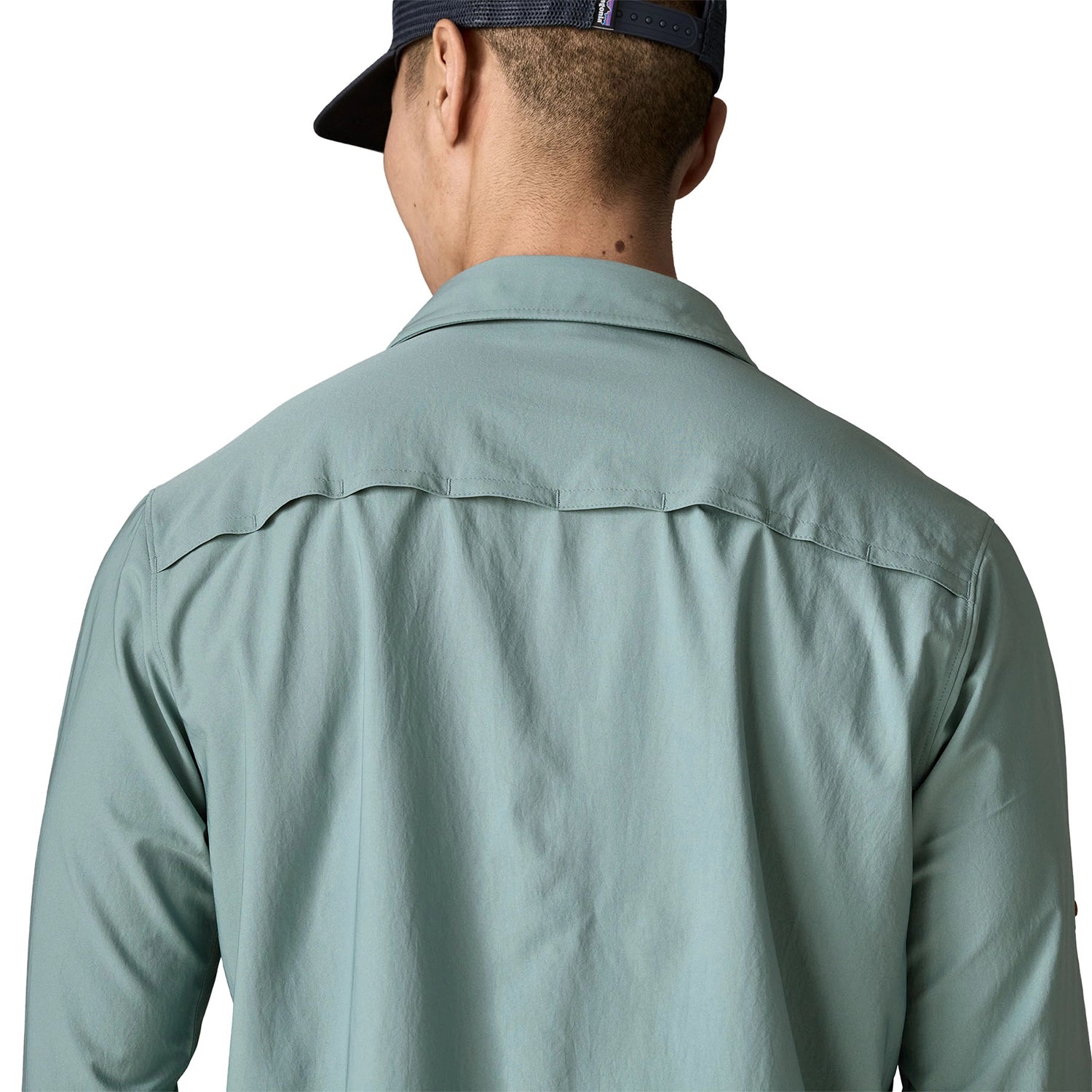 Patagonia Men's Long Sleeve Self-Guided Sun Shirt - Blue Sage — view 7
