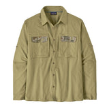 Patagonia Men's Long Sleeve Self Guided Sun Shirt Gumtree Green hero