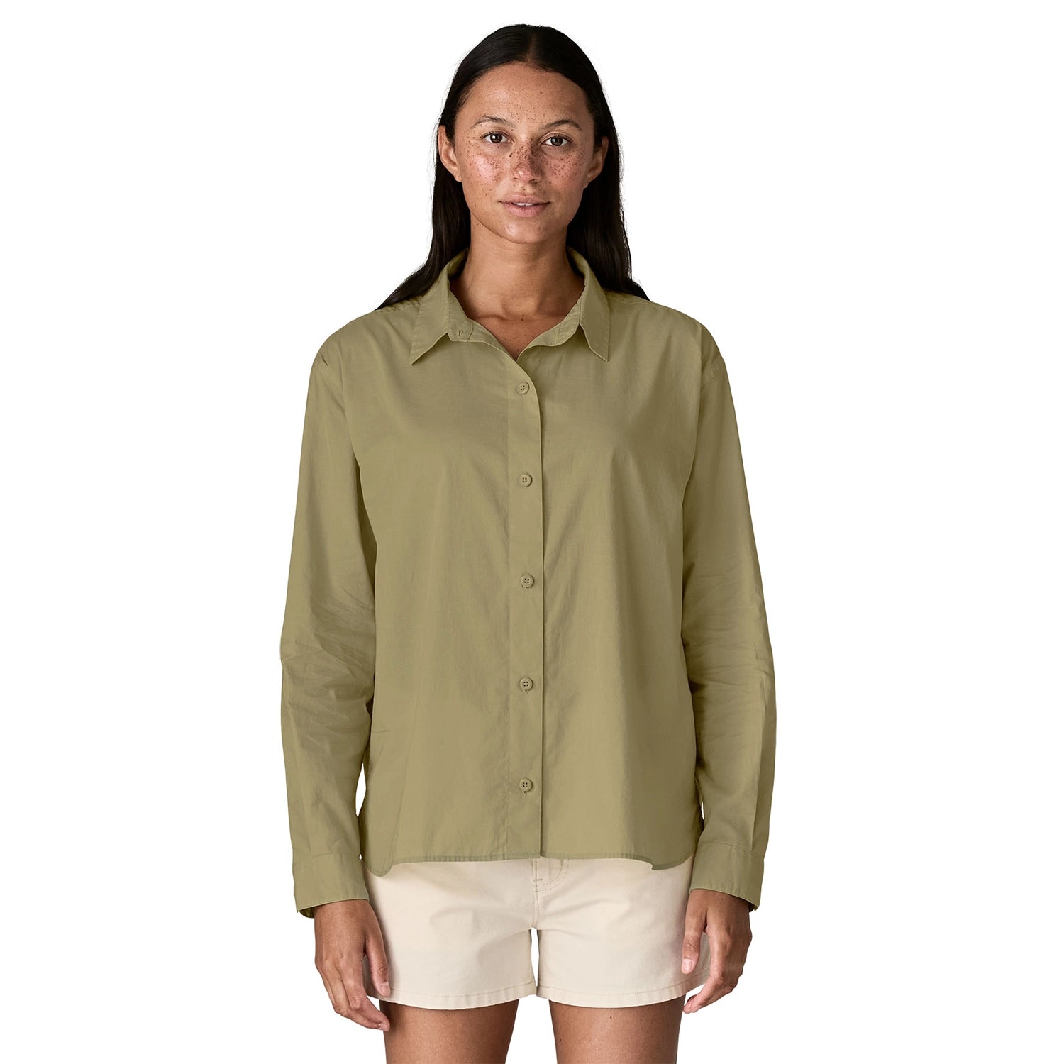 Patagonia Women's Long Sleeve Sunrise Stream Shirt - Quiet Violet — view 2