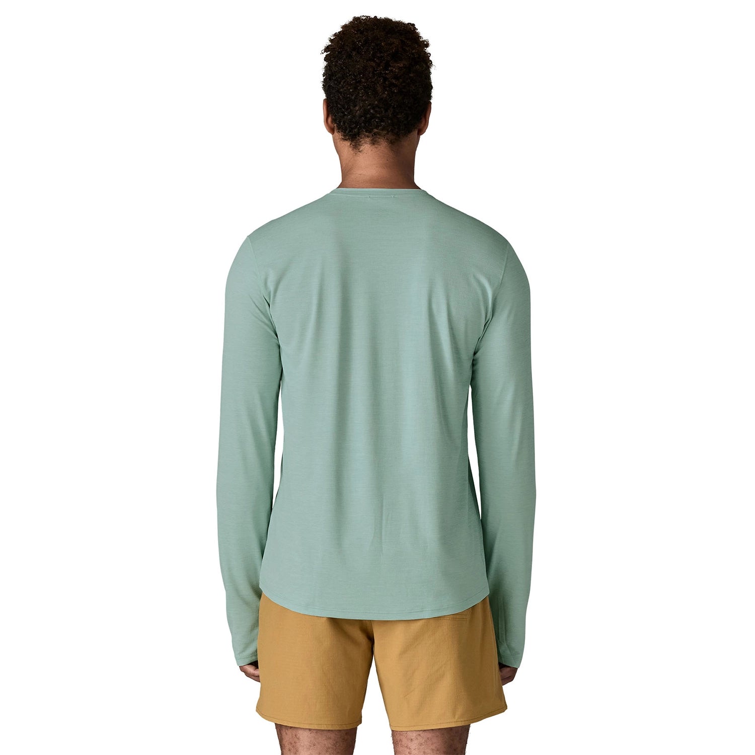 Patagonia Men's Long Sleeve Cap Cool Sun Shirt - Aquatic Blue / Light Aquatic Blue X-Dye — view 3