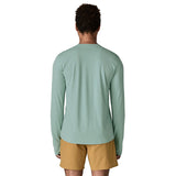 Patagonia Men's Long Sleeve Cap Cool Sun Shirt - Aquatic Blue / Light Aquatic Blue X-Dye — view 3