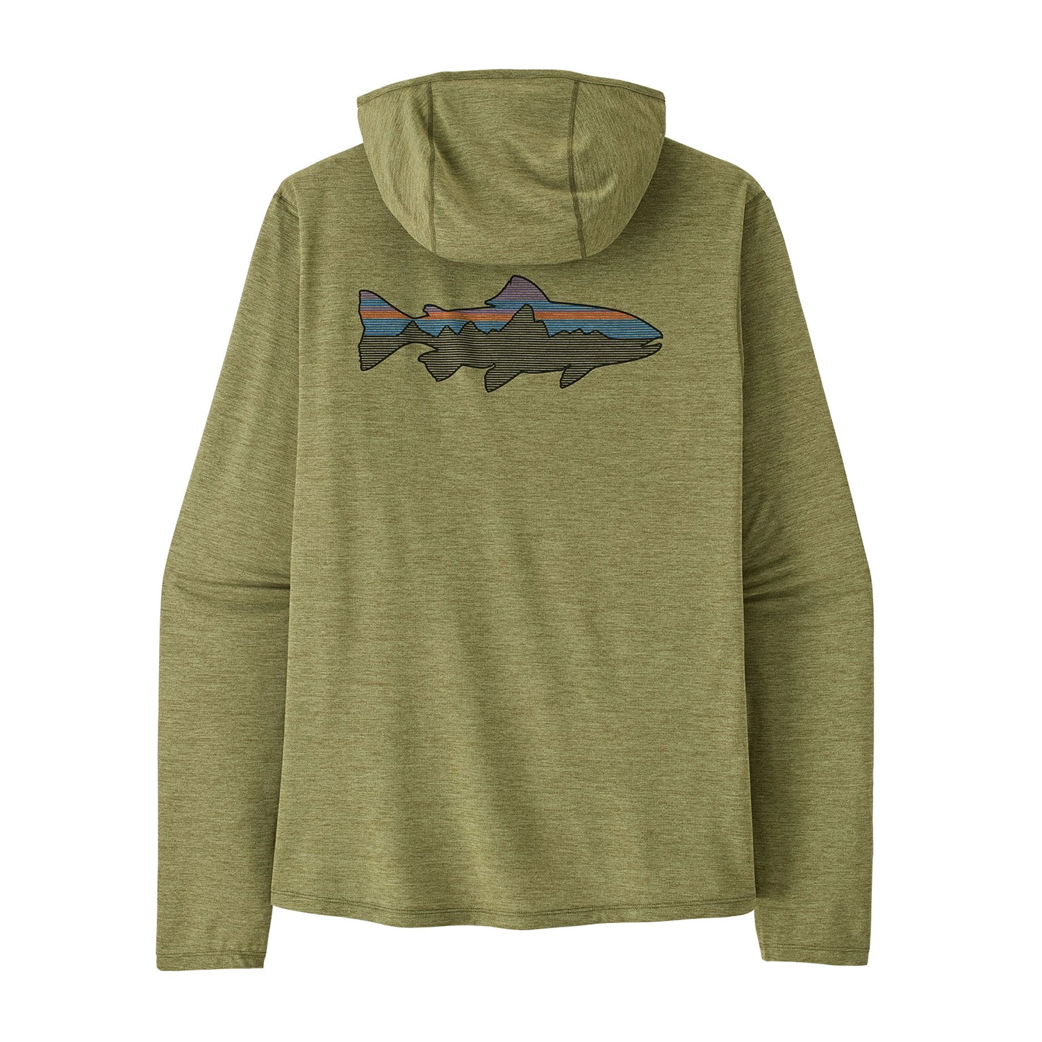 Patagonia Men's Cap Cool Sun Hoody - Fitz Roy Trout — view 4