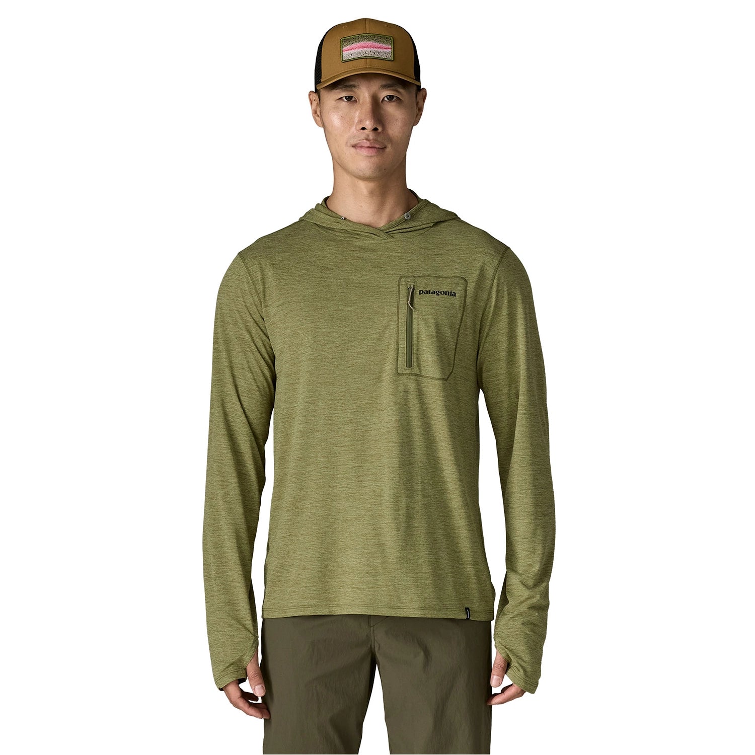Patagonia Men's Cap Cool Sun Hoody - Fitz Roy Trout — view 5